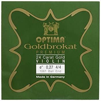 [Used] Gold Brocut Violin String 4/4 E 0.27 mm Ball Premium 24K Gold Plated