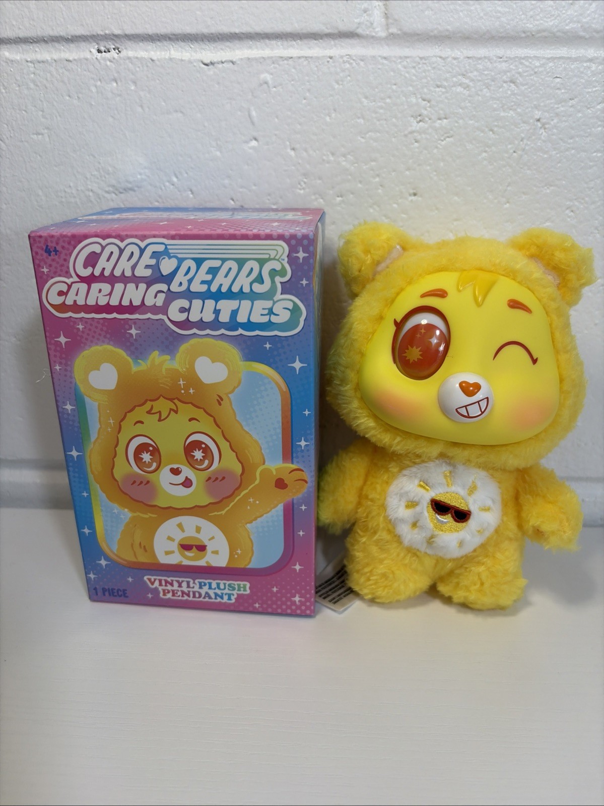 Care Bears Caring Cuties Vinyl Plush Pendants Funshine Bear Yellow 2026
