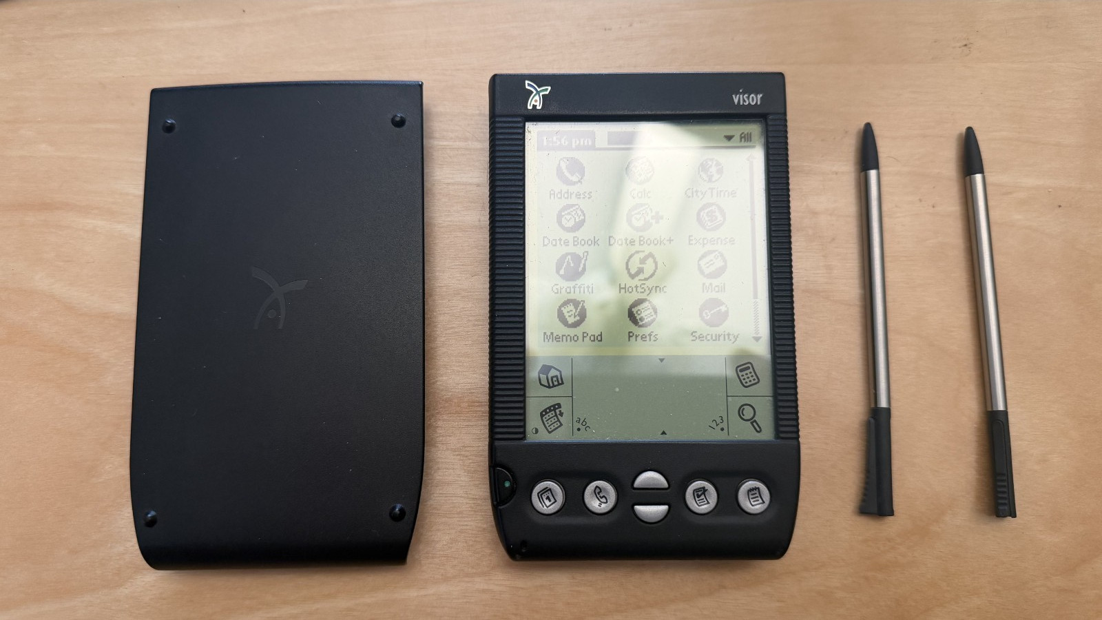 Palm Handspring Visor PDA Vintage - Excellent Working Condition with 3 Stylus