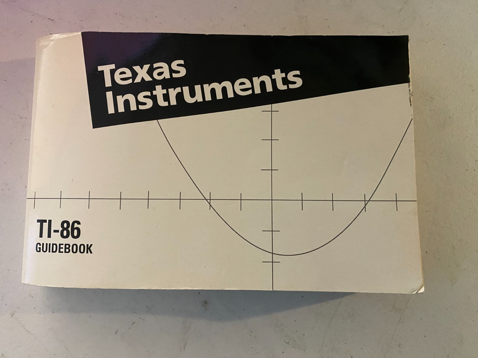 Texas Instruments TI-86 Guidebook for Graphing Calculator - Copyright 1997