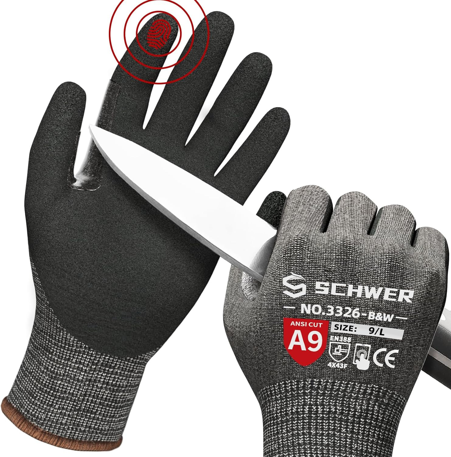 Schwer Proguard High Level Cut Resistant Work Gloves PR3326 for Extreme Protecti