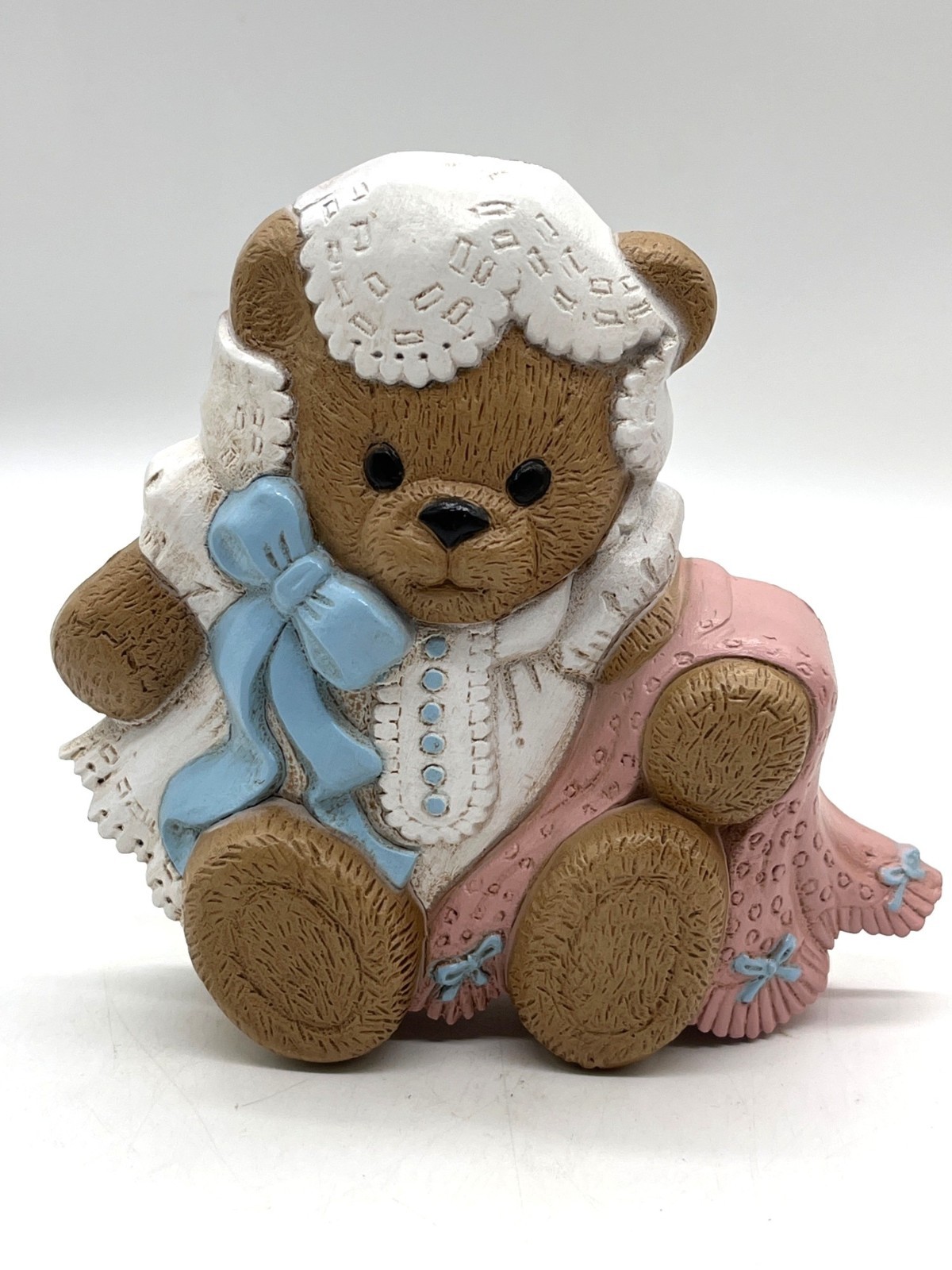 Vintage Burwood 1994 Teddy Bear Wall Hanging Pastel Colors USA