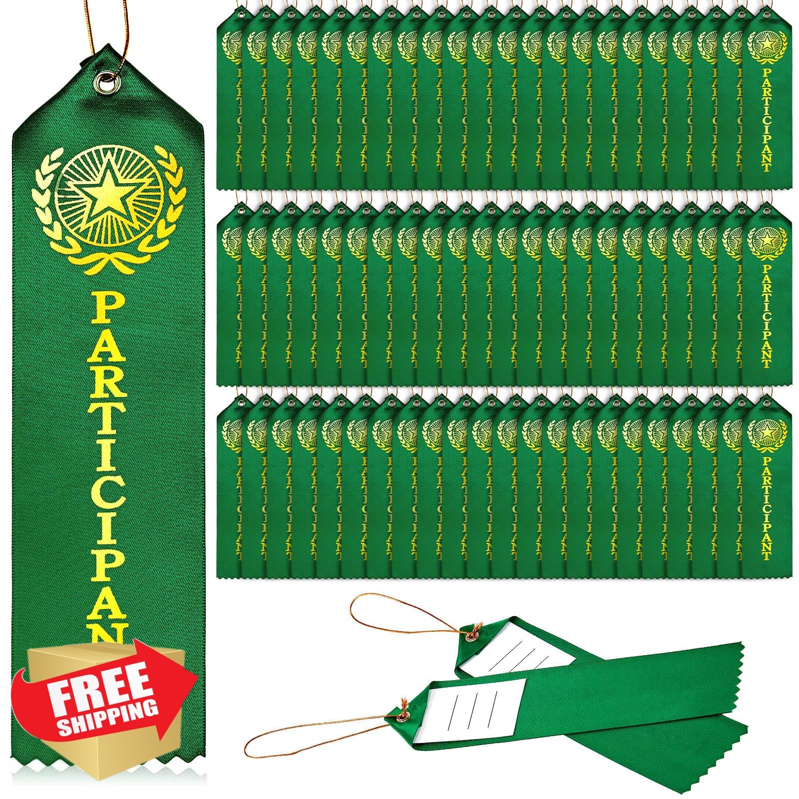 Zonon 45 Award Ribbons 1st Place Event Card Field Day Sports Music