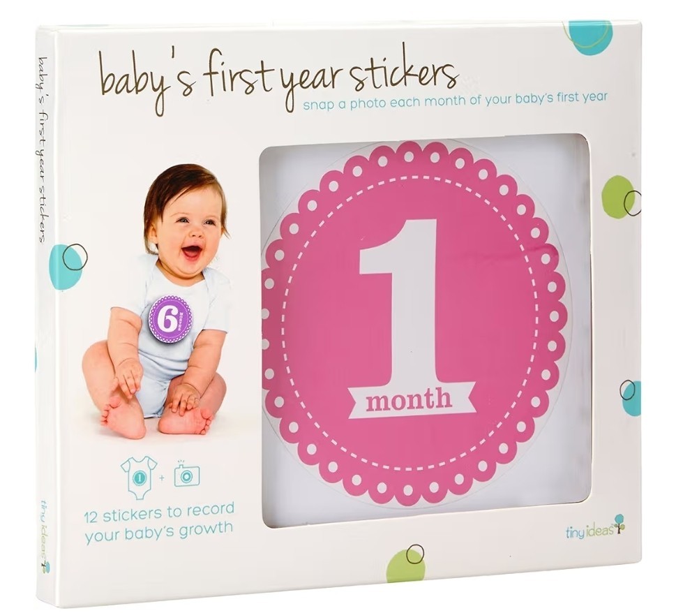 tiny ideas - baby’s first year stickers - Baby Girl