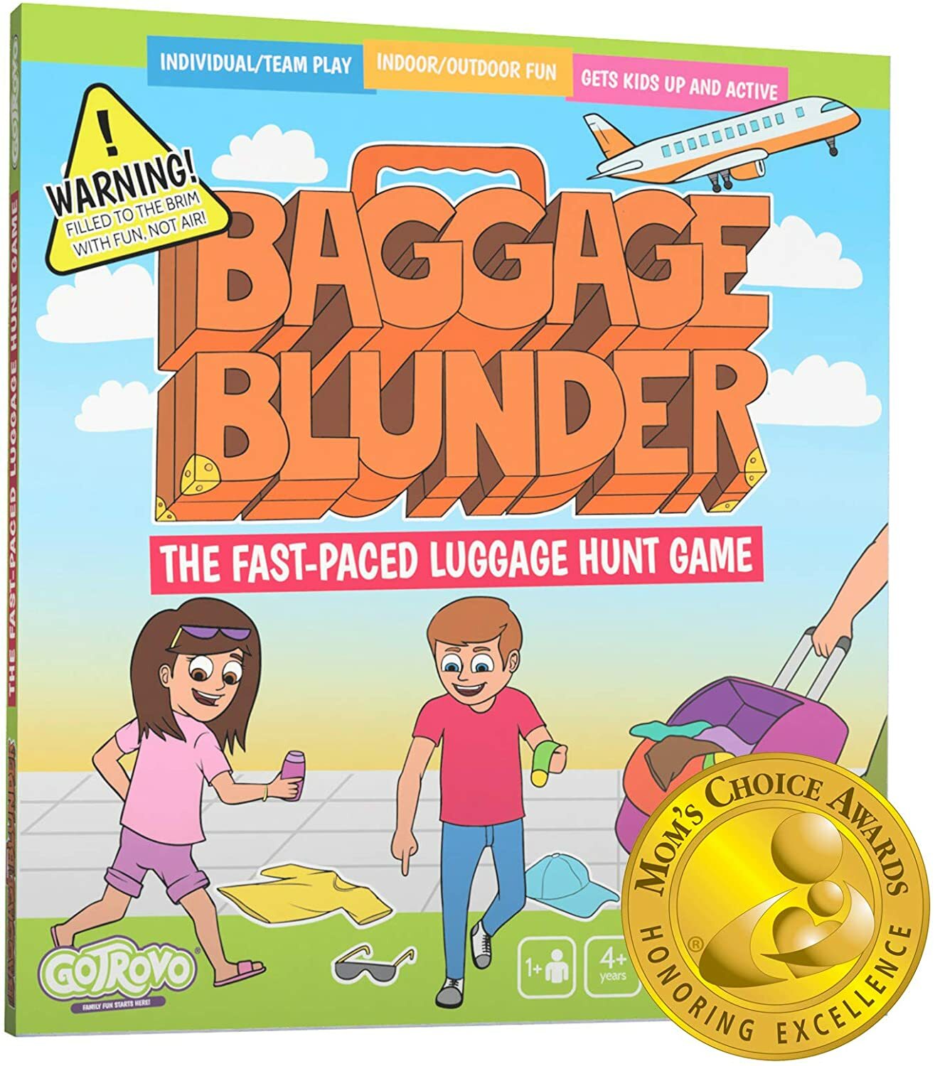  Board Game  Baggage Blunder Fast-Paced Luggage Scavenger Hunt Board Game 