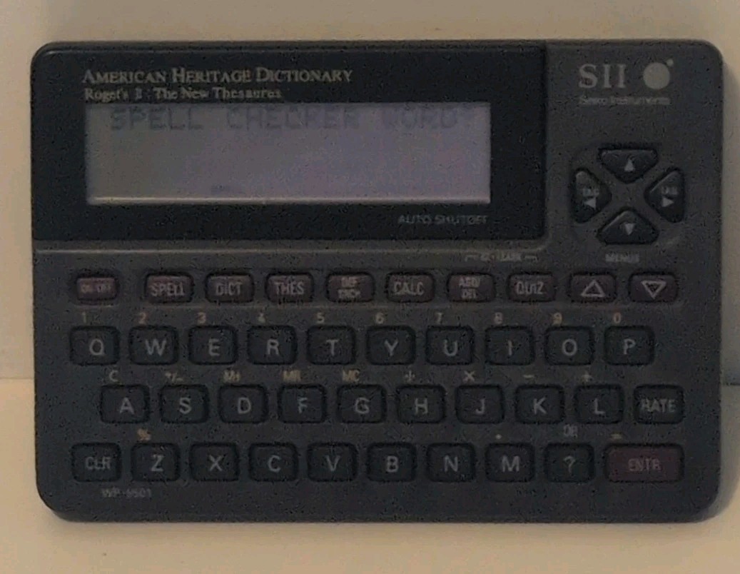 Seiko Instruments American Heritage Dictionary SII WP5501 Electronic Handheld