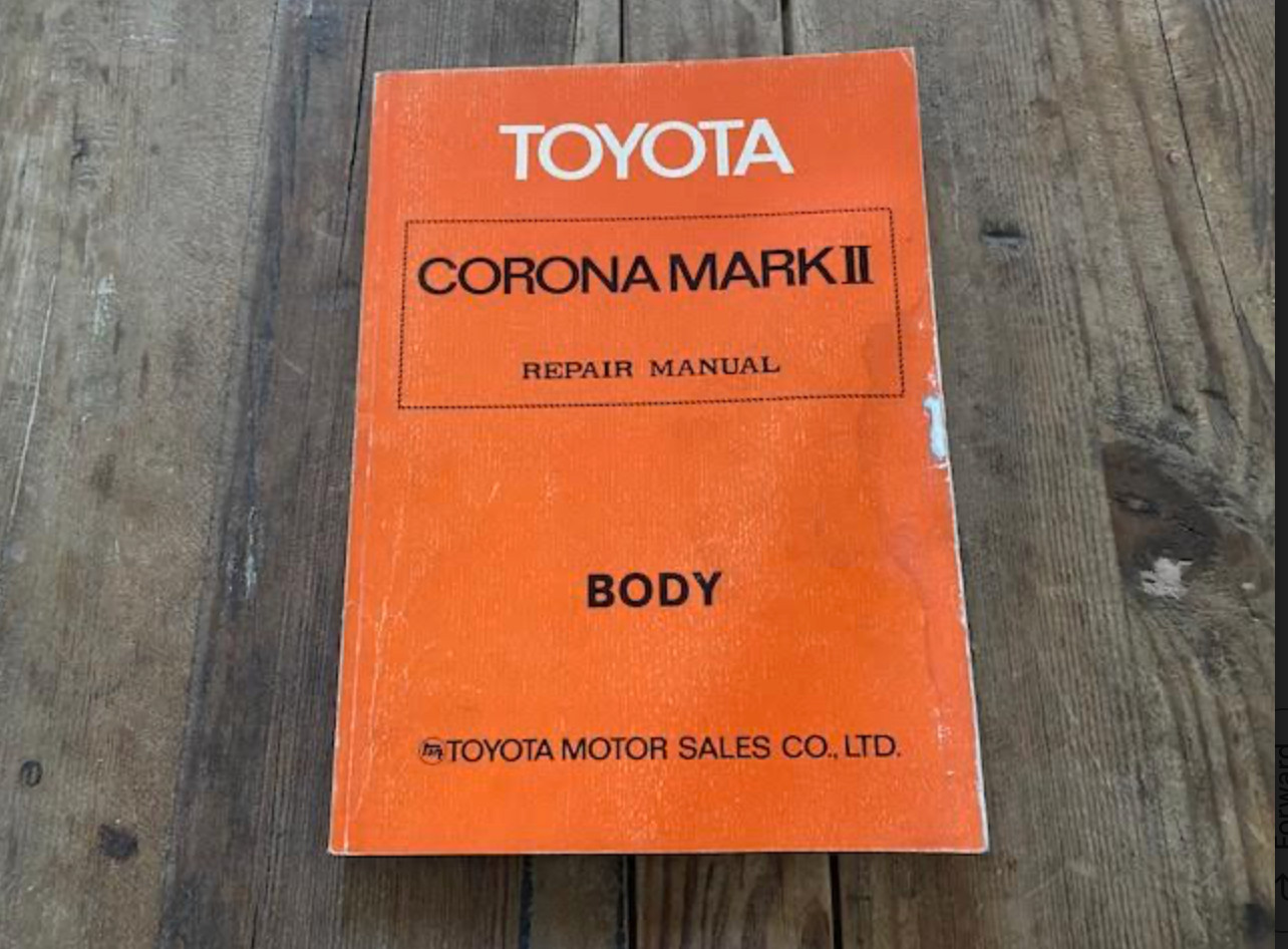 Used 1972 Toyota Corona Mark II Body Group Repair Manual