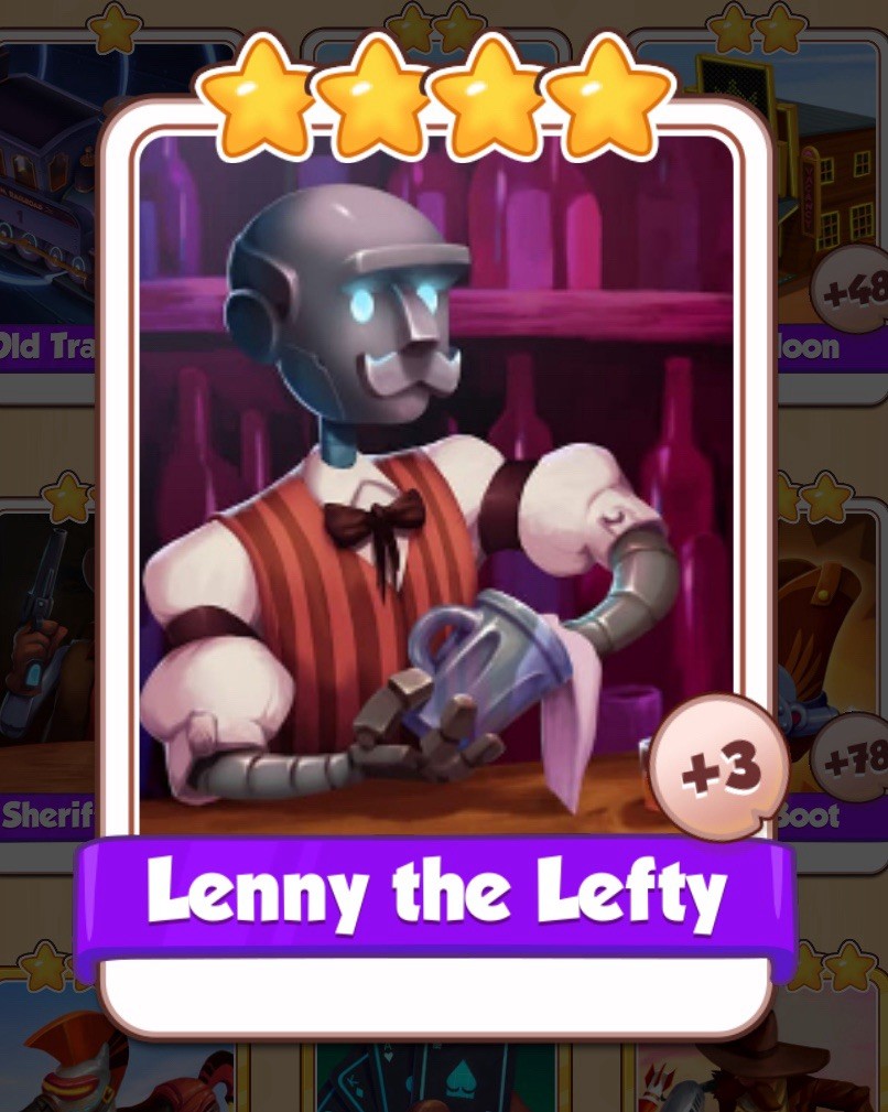 coin master Lenny The Lefty card