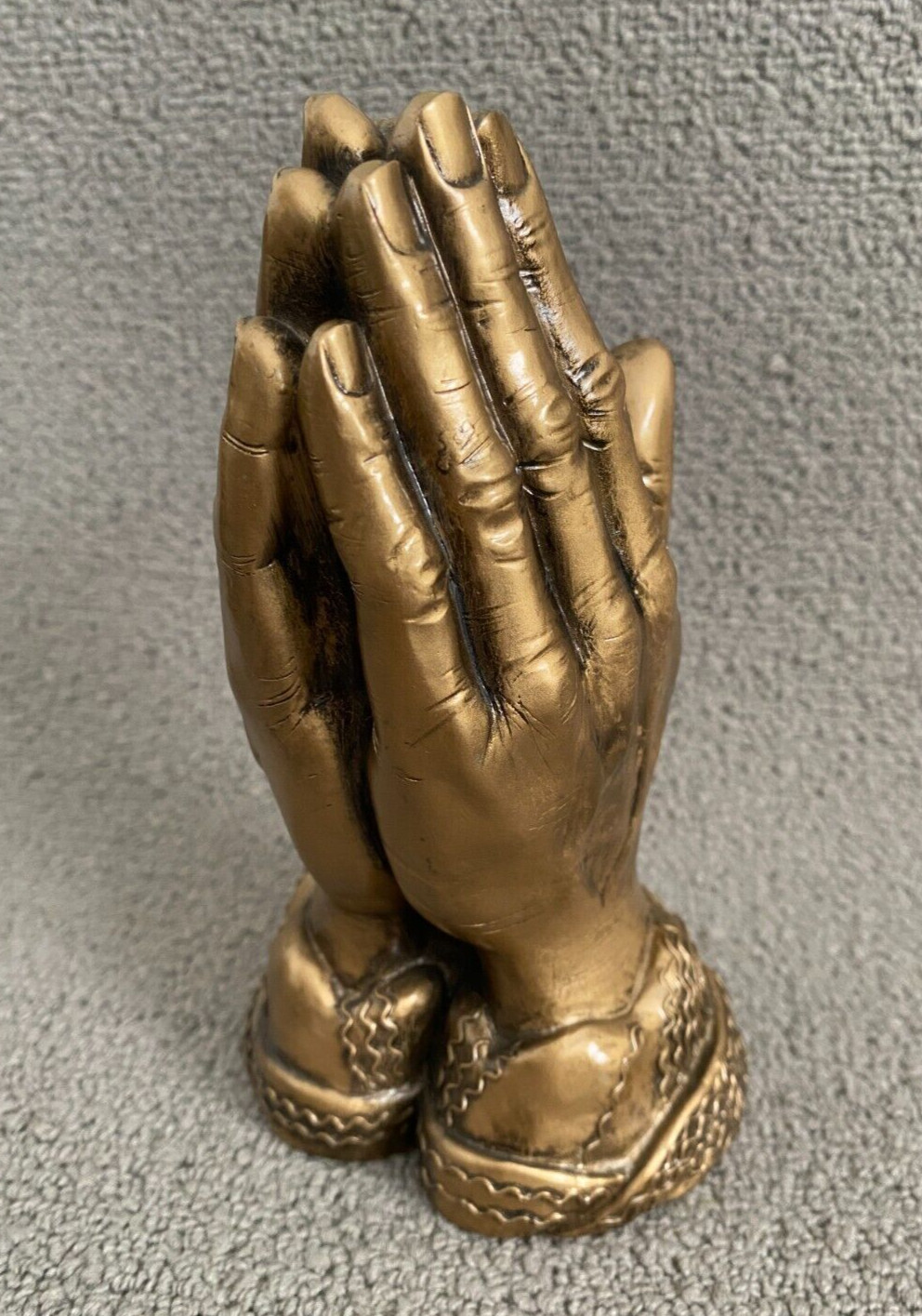 Prayer Hand Crafted Gold Casket Corner for Coffin Eternal Reflections Reverence 