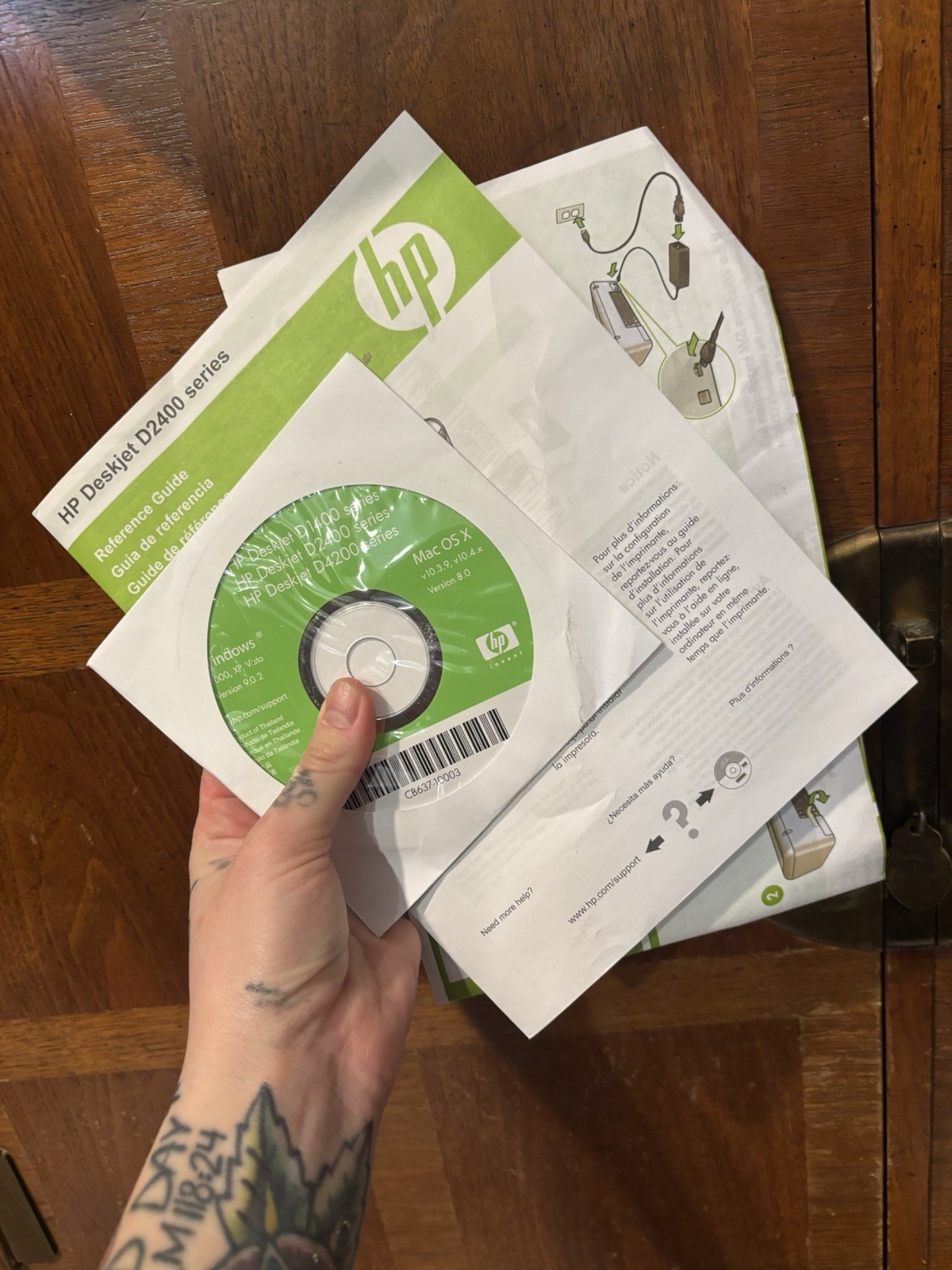 HP OfficeJet d Series All-in-One Reference Guide+CD,2001+Deskjet D2400,2007