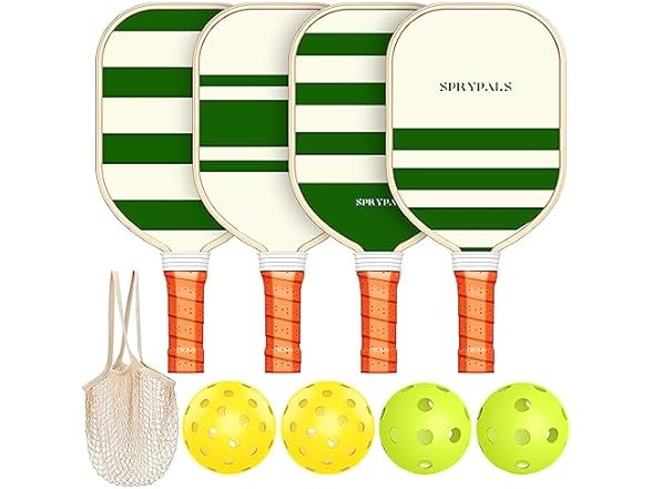 Sprypals Pickleball Paddles Set 2 