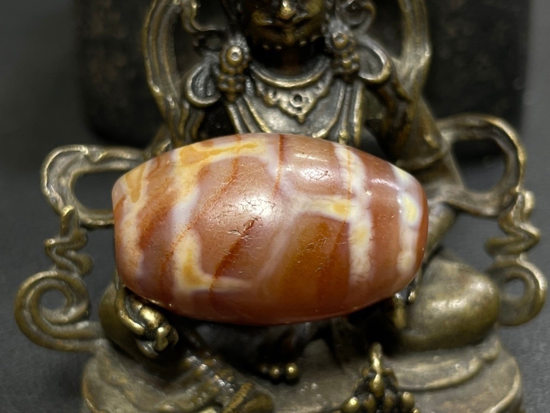 Old Tibetan Nepalese Himalayan Ancient eye Old Dzi Talisman Beads Amulet 长寿天珠