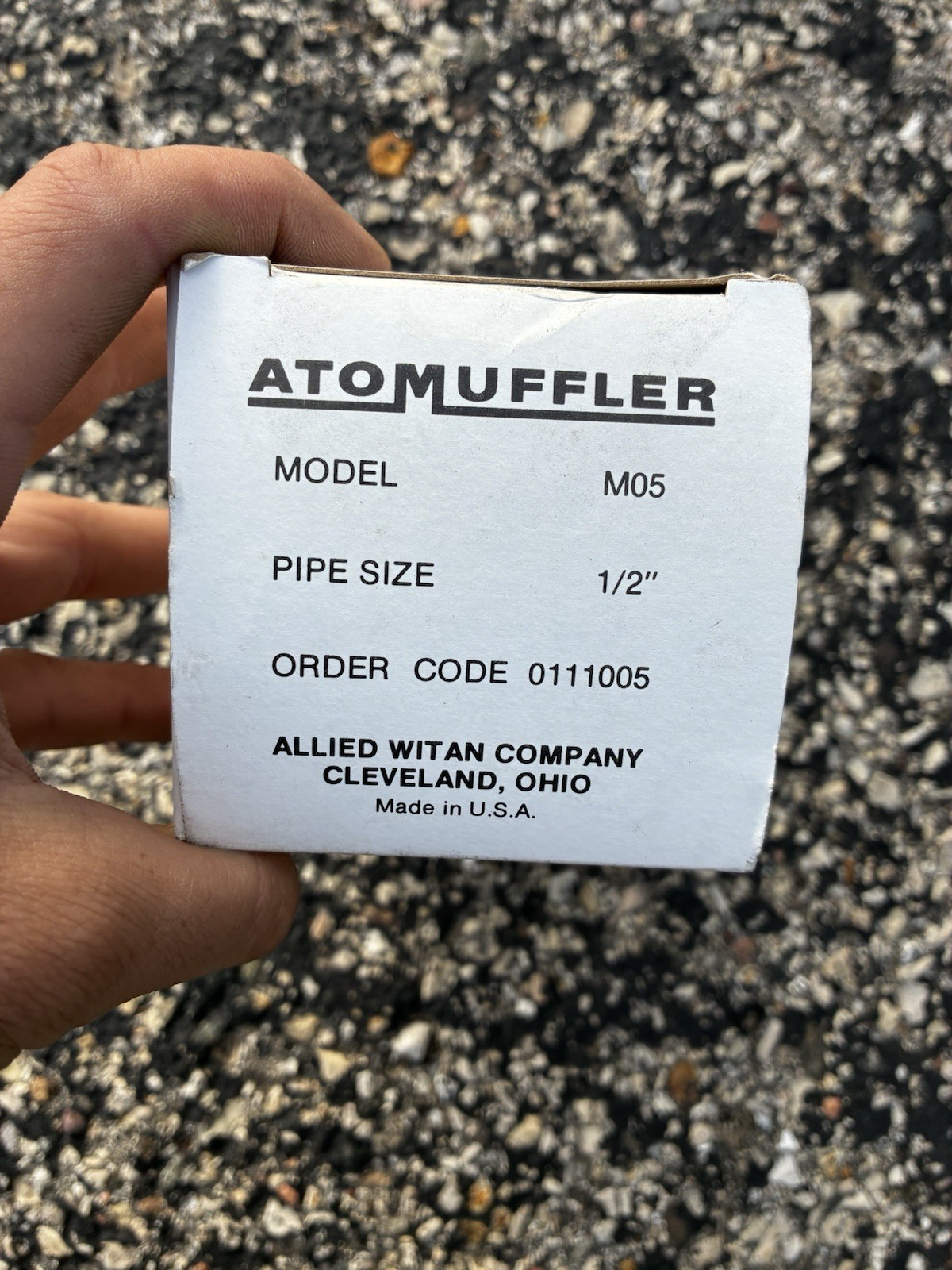 New ATOMUFFLER M05 1/2” Air Exhaust Muffler Male NPT