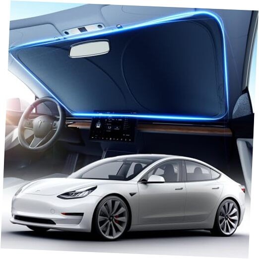 [2025 Upgrade]  Windshield Sun Shade Car, [100% Sun Bolck & UV Large