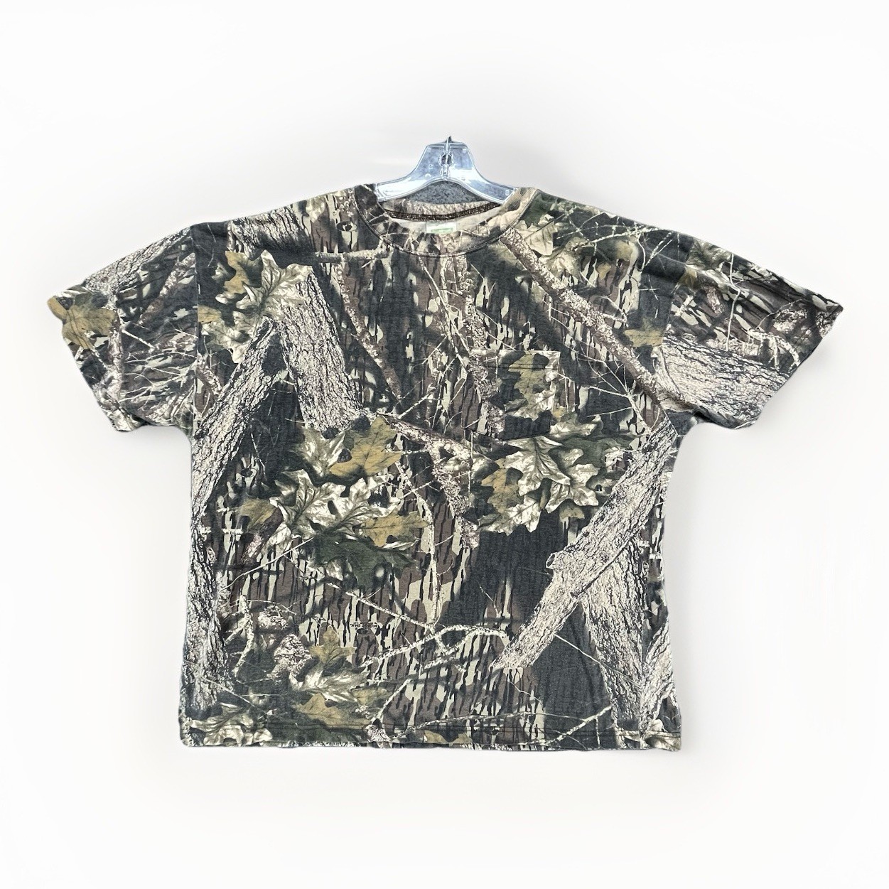 Vintage Mossy Oak Camo Classics Break Up Pocket Hunting T-Shirt Mens 2XL Outdoor