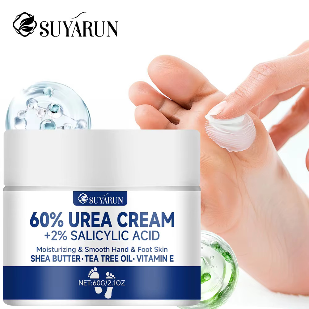 SUYARUN 60% Urea Foot Cream for Cracked Heels & Dry Skin - Intensive Moisturizin