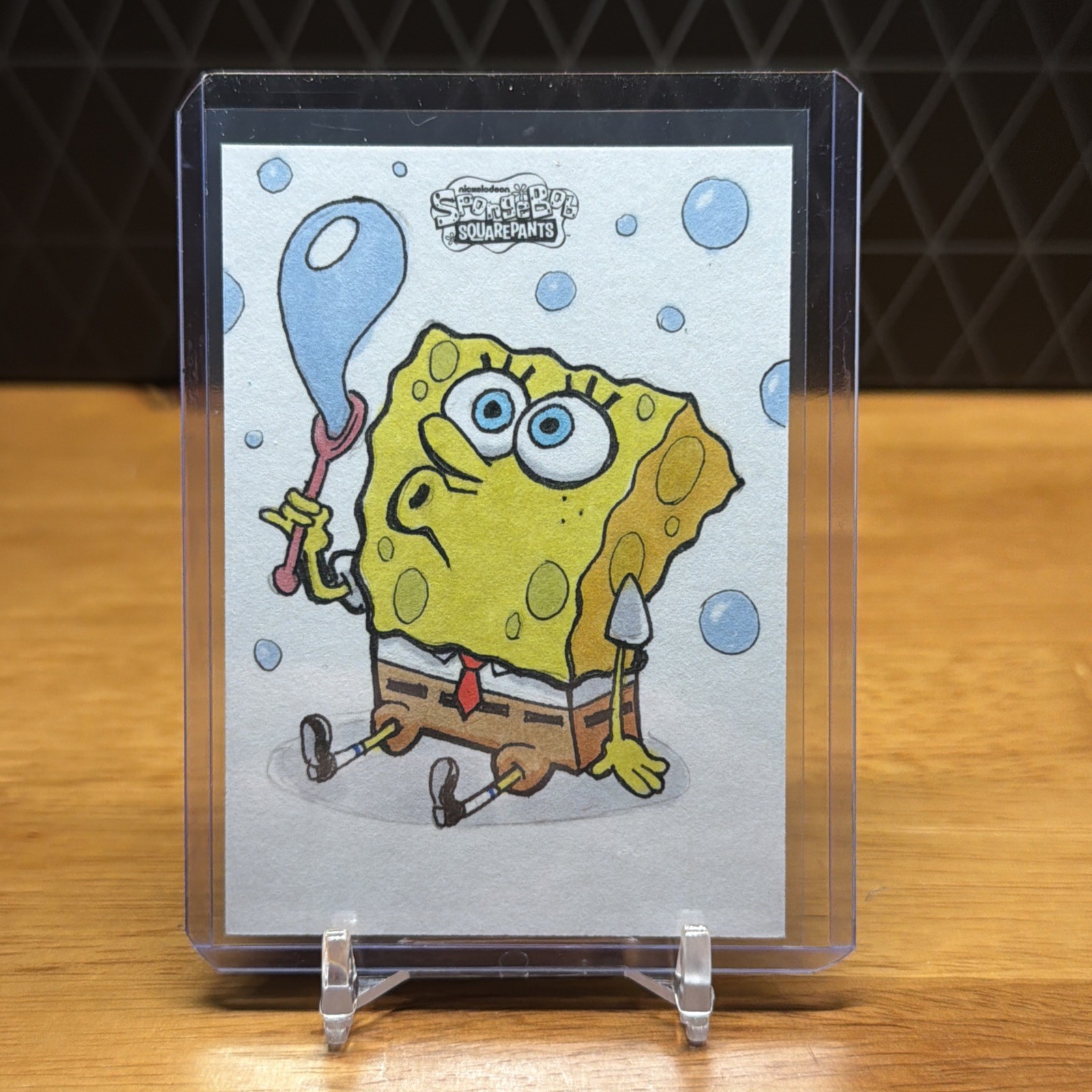 2025 Topps Chrome Spongebob 25th Anniversary SpongeBob Artist Sketch Auto 1/1 