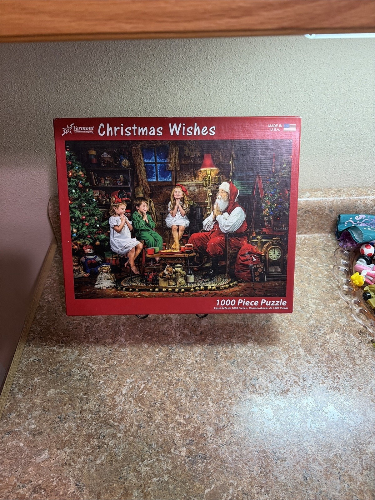  CHRISTMAS WISHES Puzzle 1000 pieces Vermont Christmas Company (Santa) READ