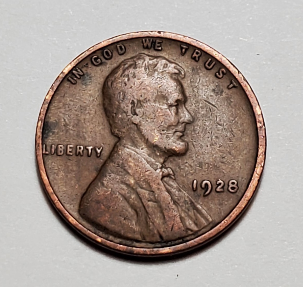 1928 P LINCOLN WHEAT PENNY #P3494