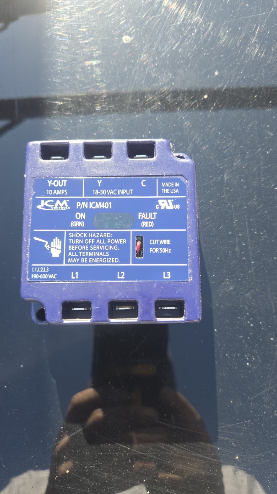 ICM Controls ICM401 HVAC Control Board 10A Corded 18-30VAC 190-600VAC