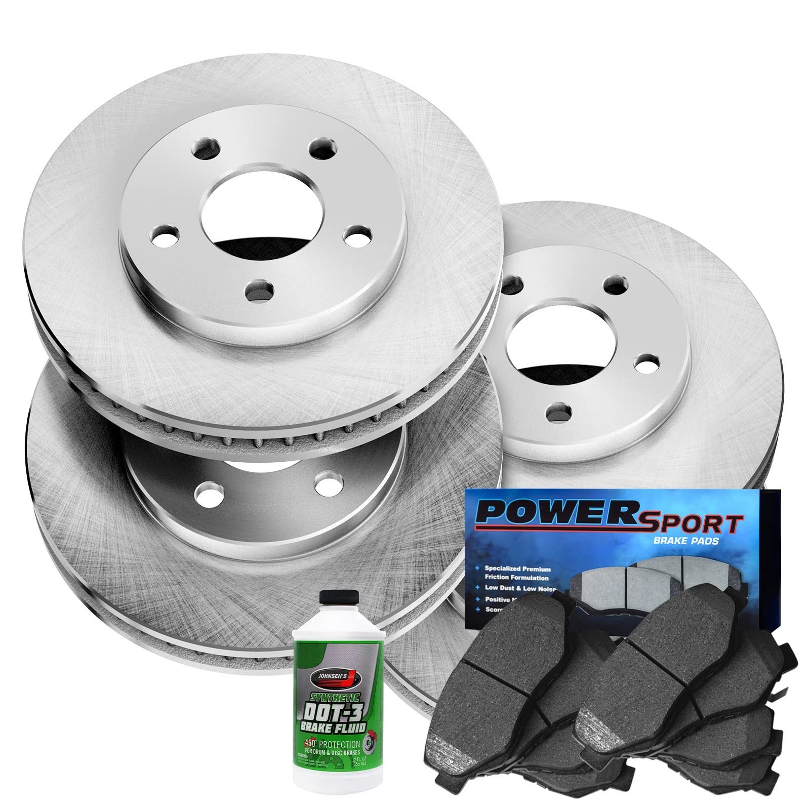 Power Sport Front and Rear Brake Kit For 2003-2005 Chevrolet Astro, GMC Safar...
