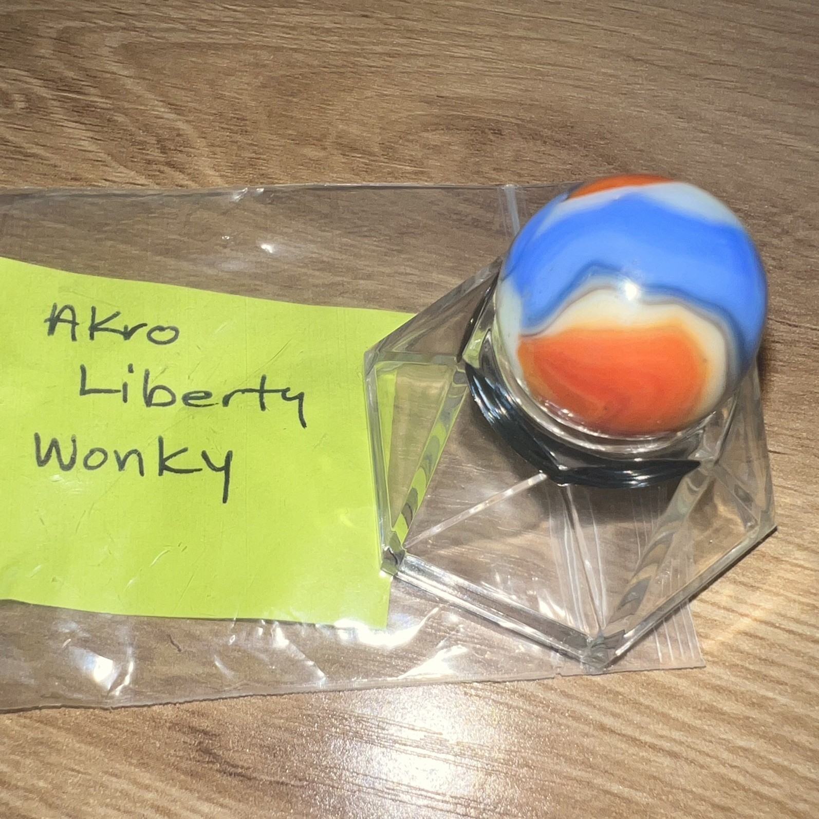 AKRO AGATE 🇺🇸LIBERTY🇺🇸 MARBLE Slightly wonky, one of a kind 🥰 13/16