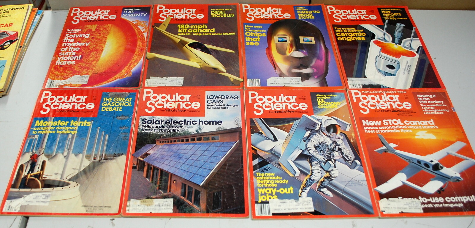 Rare Popular Science  Magazine 8 Issues 1981-1982  Ships Worldwide 
