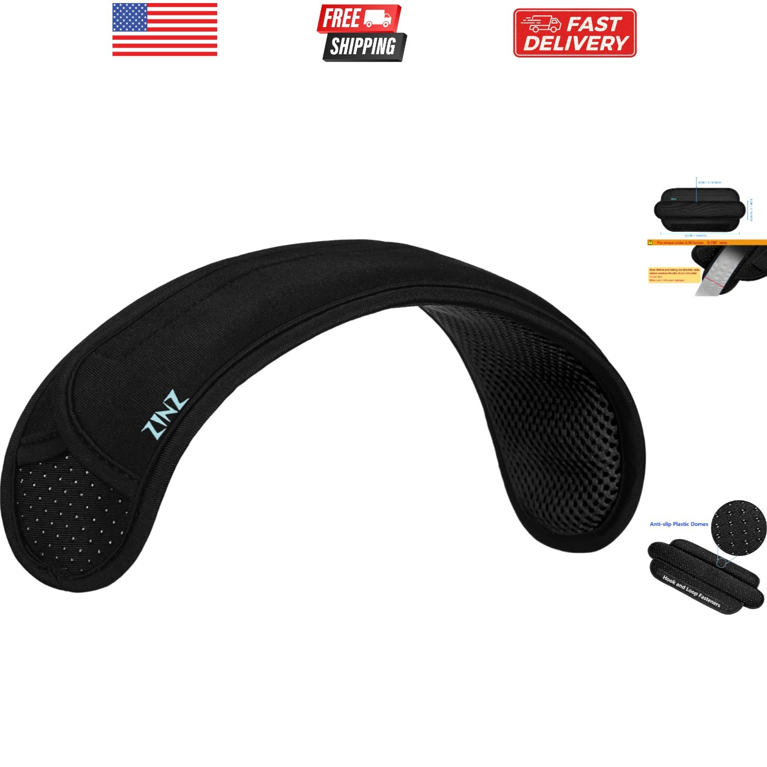 Ultra Thick & Breathable Universal Shoulder Pad Cushion for Bag - Long & Comfort