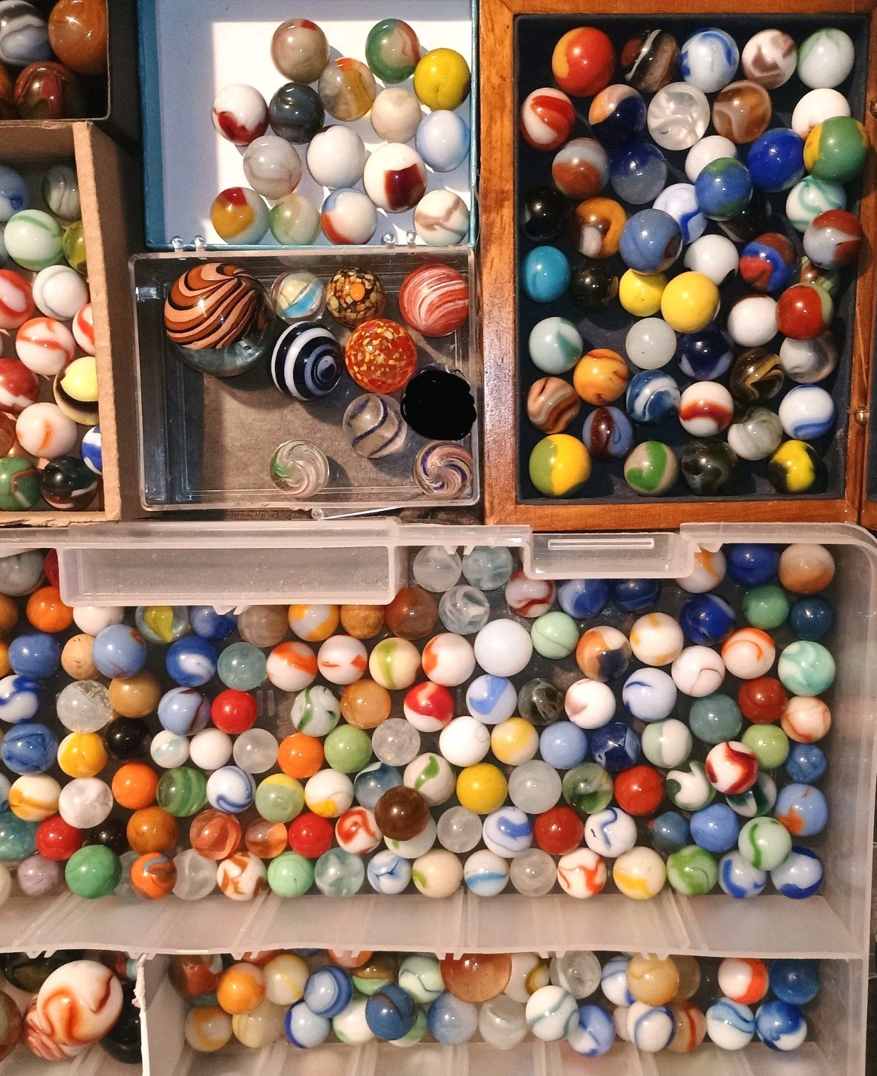 Vintage Marble Lot / German, Cac, Peltier,alley, Akro MK, Etc. Over 450 Marbles 