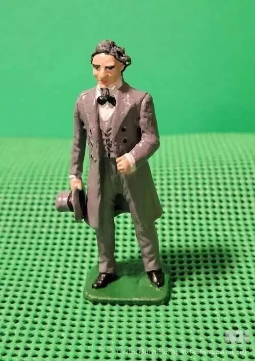 TOY SOLDIERS TIN AMERICAN CIVIL WAR CONFEDERATE PRESIDENT JEFFERSON DAVIS   54M