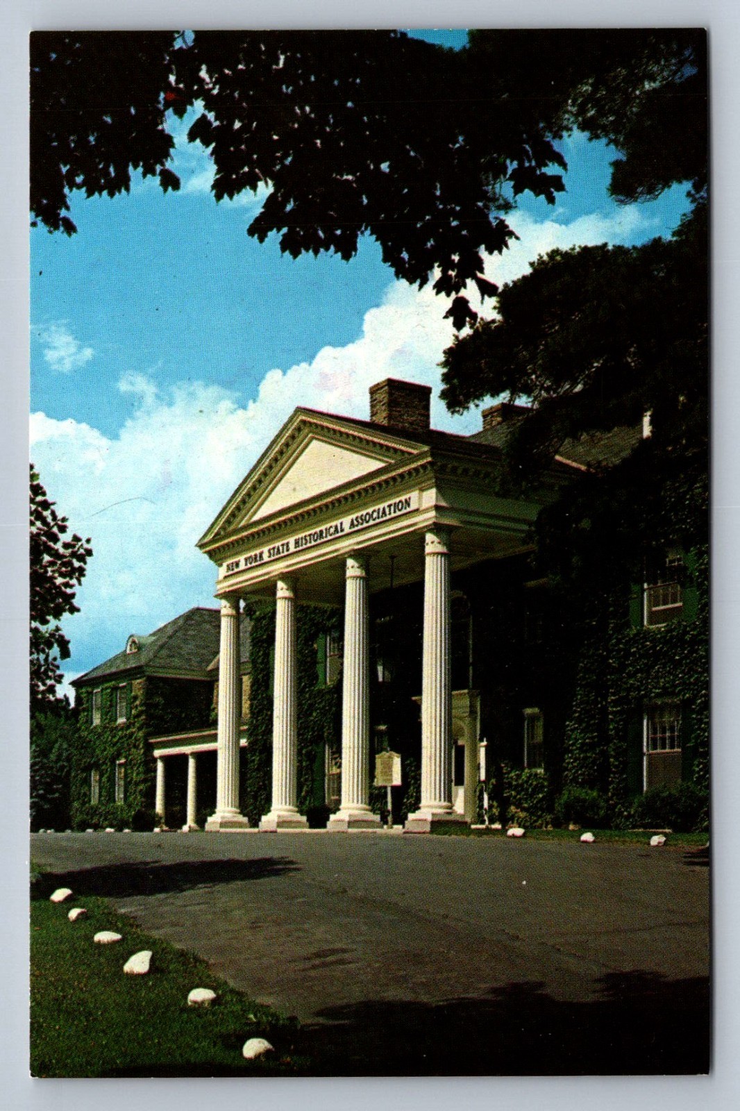 Postcard NY Cooperstown Fenimore House Exterior NY State Historical Society P650