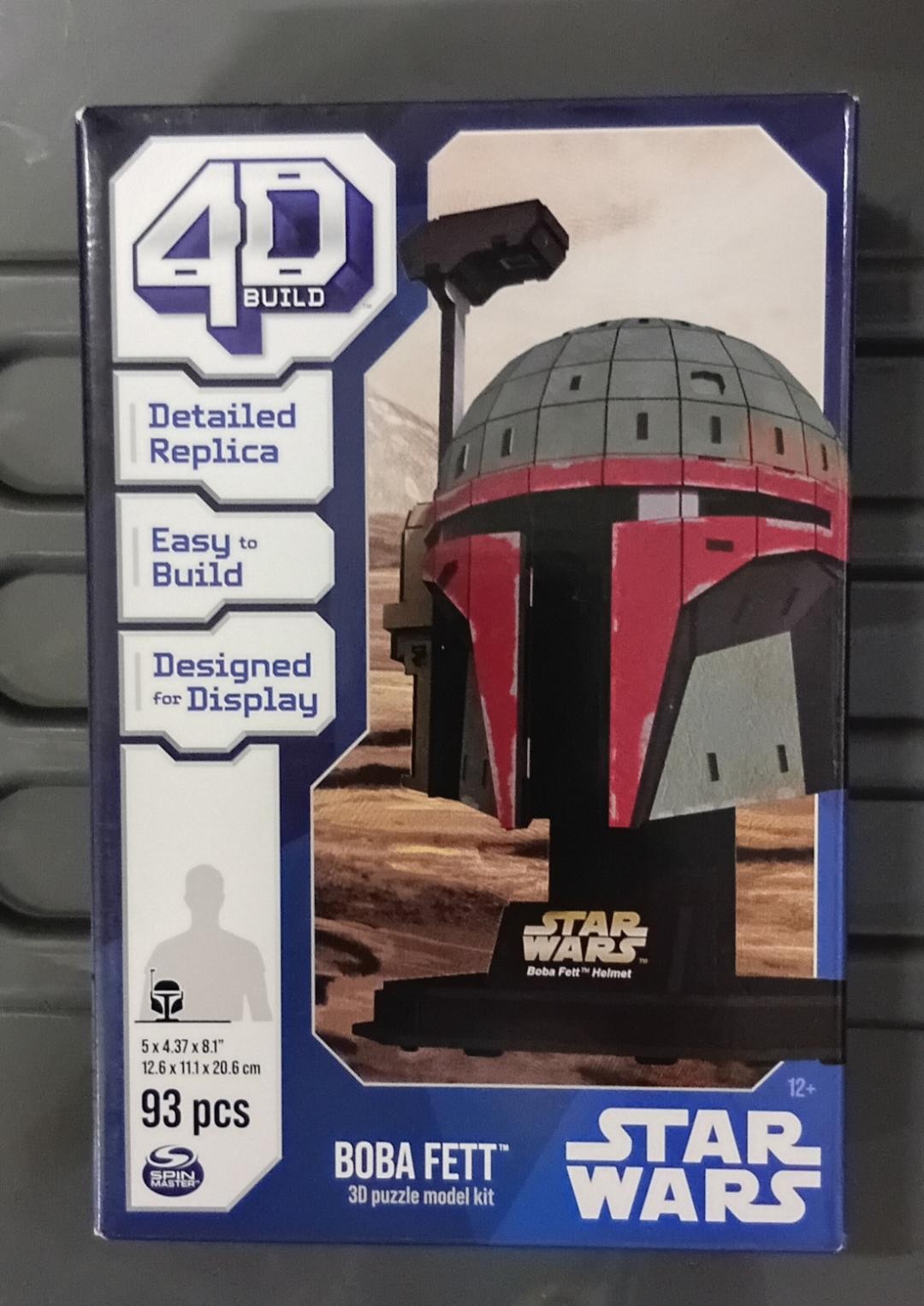 Unreleased Star Wars 4D Build Puzzle Boba Fett Helmet Mockup packaging prototype