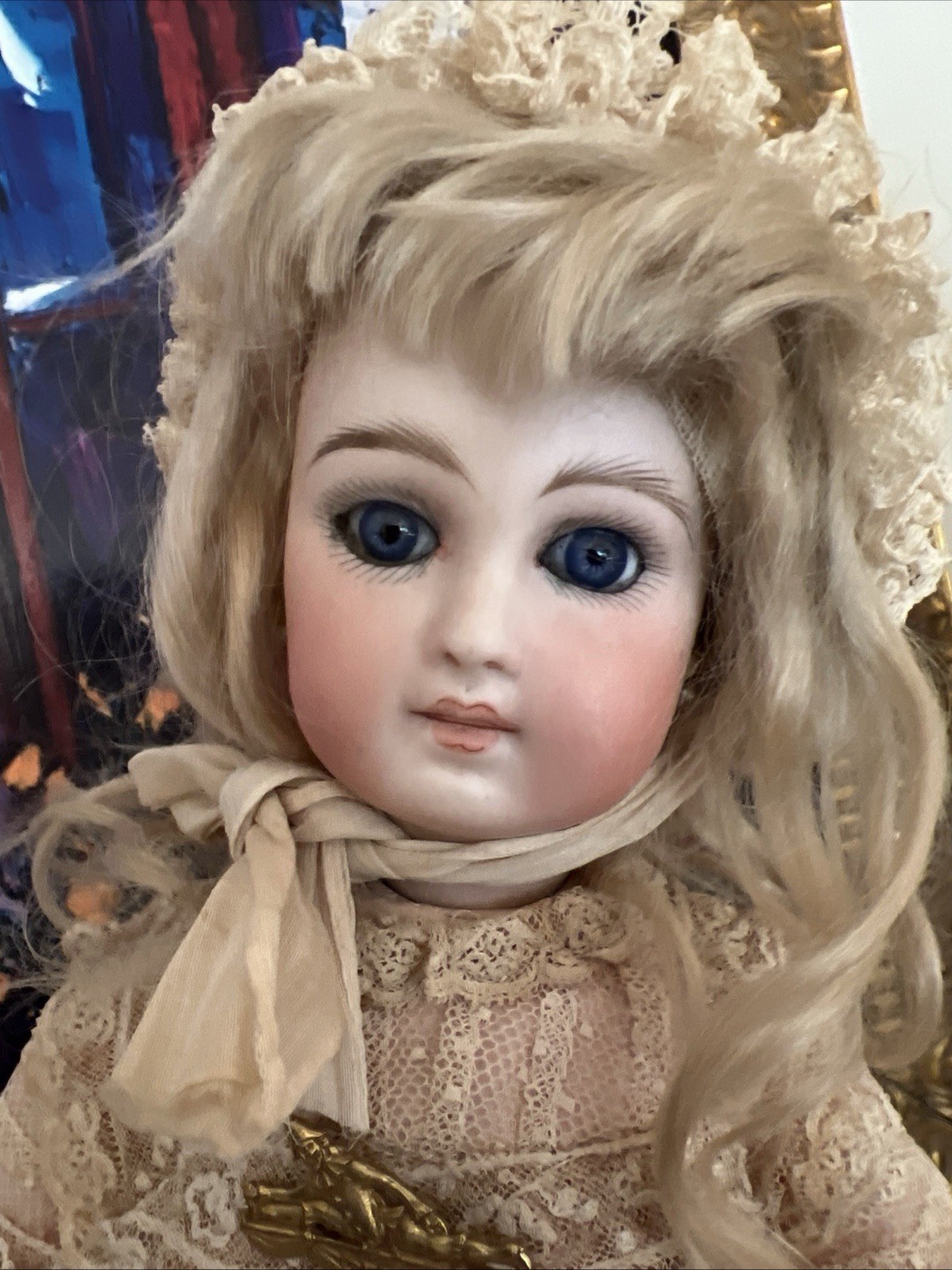 Sonnenberg Antique Doll RARE  FACTORY ORIGINAL Perfect Bisque Head And Body