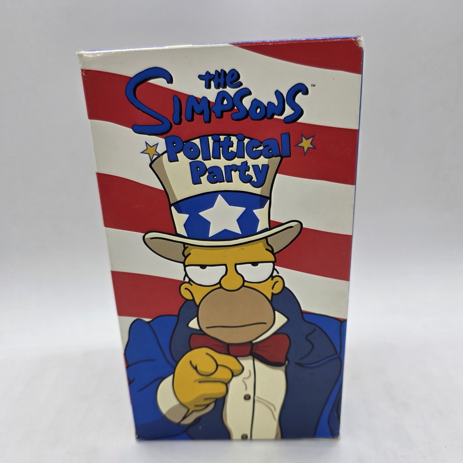 The Simpsons Political Party VHS Homer Marge Bart Lisa Complete (Set of 3)