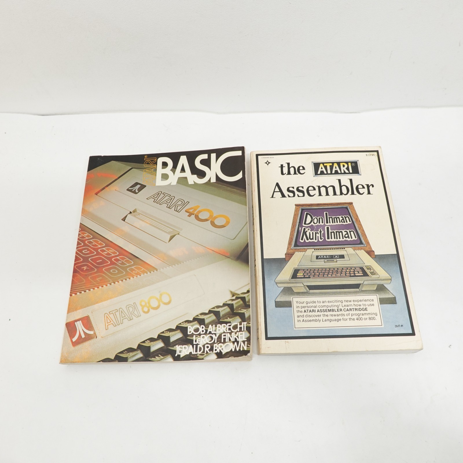 Vintage Atari 400/800 Programming Books BASIC & Assembler Lot (2)