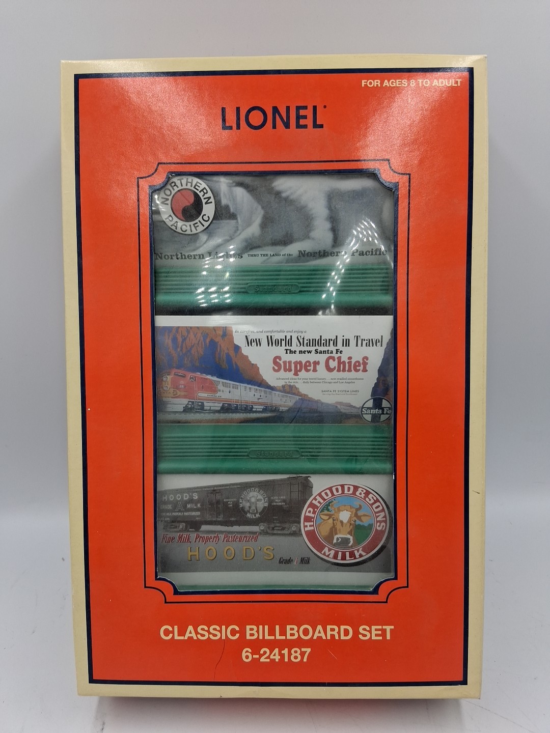 LIONEL 6-24187 CLASSIC BILLBOARD SET 5 Inserts And 3 Stands IN BOX   