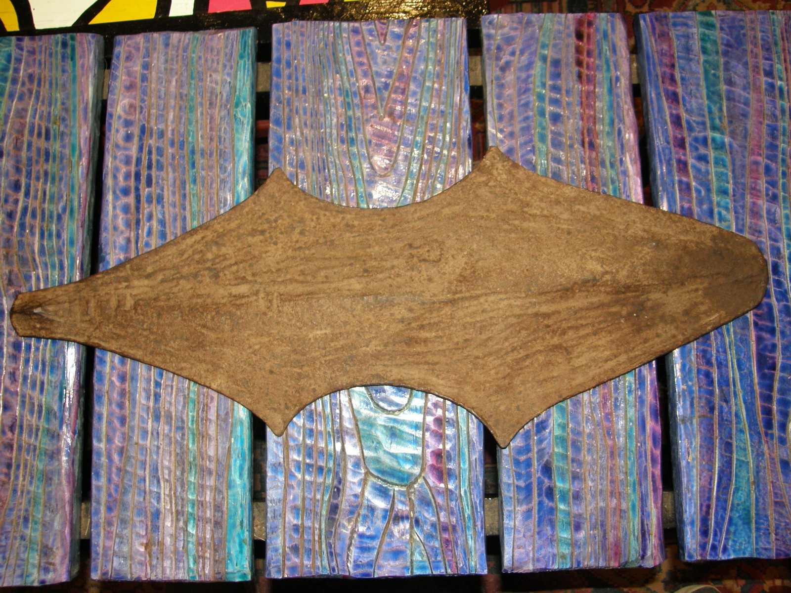 African, Nigerian Cameroon Tribal  iron currency blade,  Mfunte or Mambila