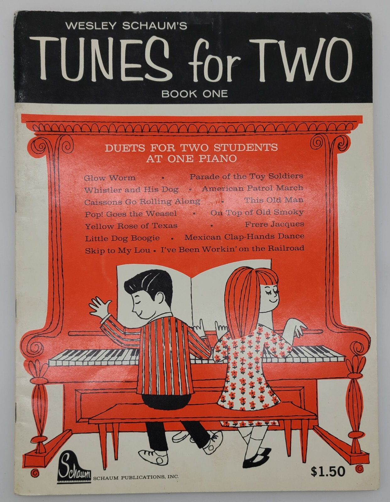 Sheet Music Tunes For Two students At One Piano Book One