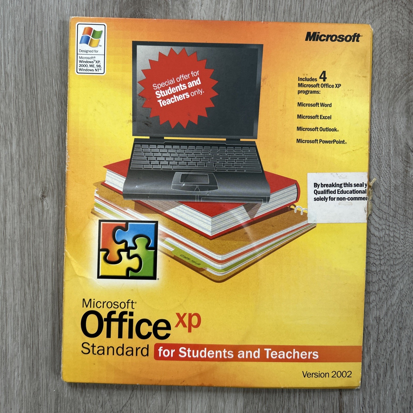 Microsoft Office XP Standard for Students and Teachers 2002 with Product Key