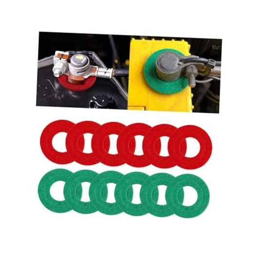  Car Battery Terminal Washers, 12PCS Fiber Vehicle Batteryterminal Red+Green