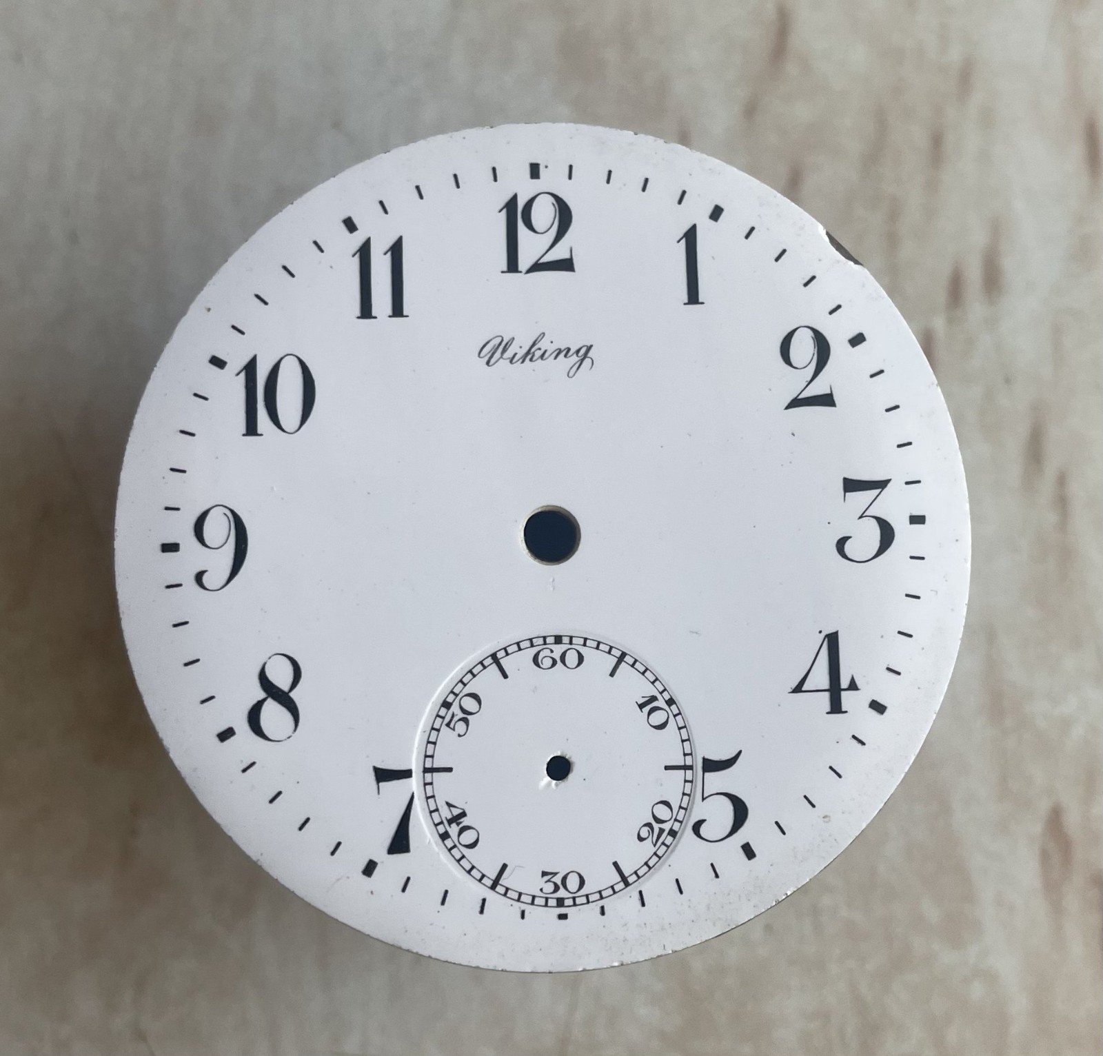 Original Swiss Antique Porcelain Dial for Pocket Watch Nilax Watch-face 42.5 mm