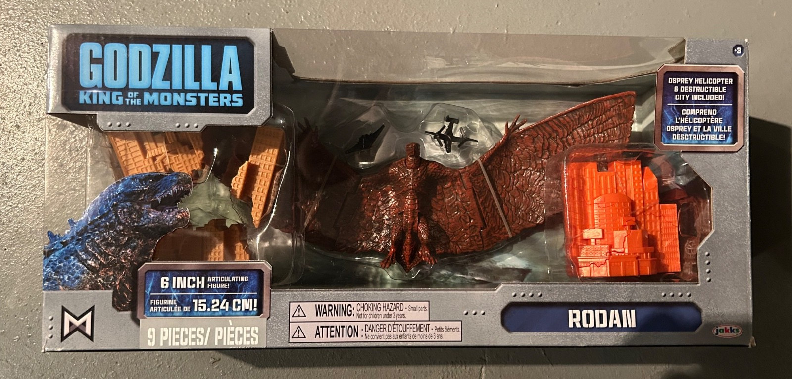 JAKKS Pacific Godzilla King of The Monsters Rodan 6” inch Action Figure NIB!
