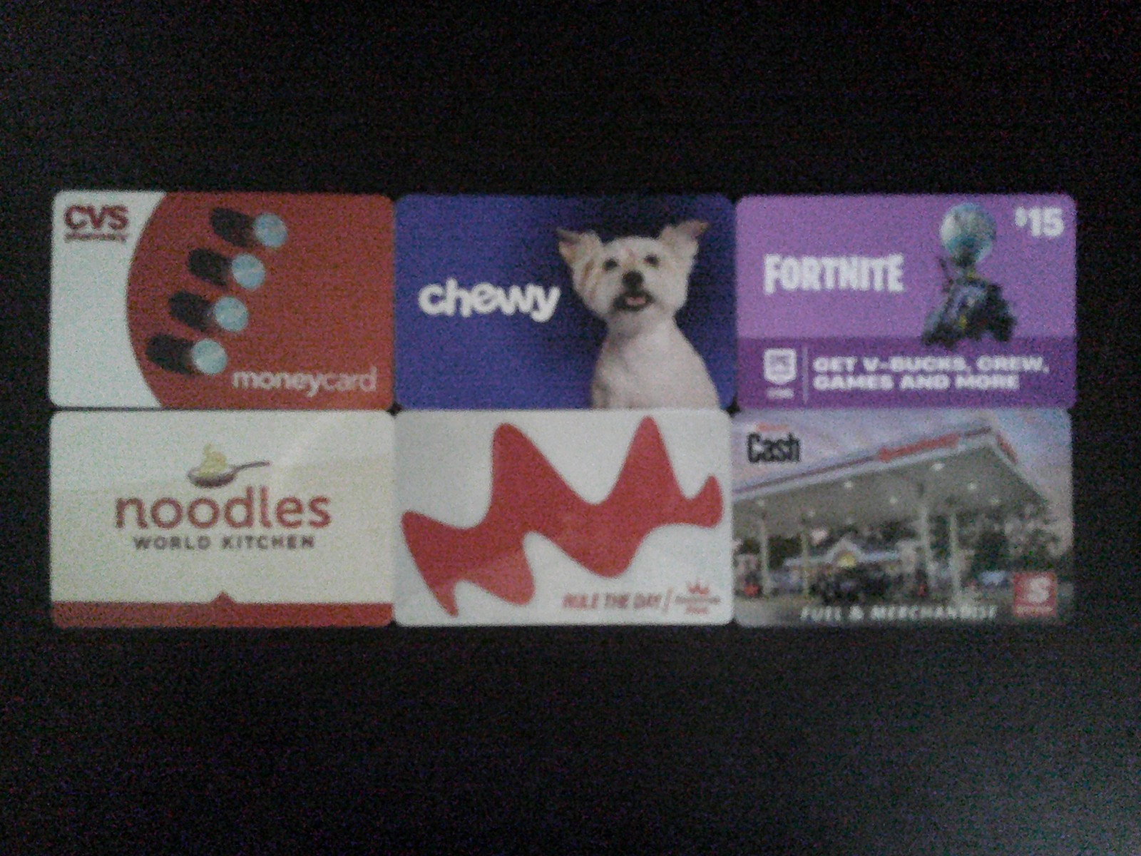 *GIFT CARDS* LOT OF TWELVE (12) ALL DIFFERENT COLLECTIBLE ONLY