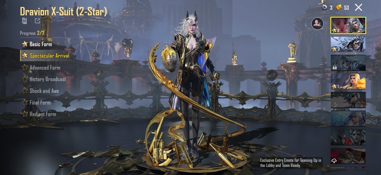 PUBG Mobile X-Suit, Glider, Vehicle, Weapon, Set, Level, Special Effect Bundle