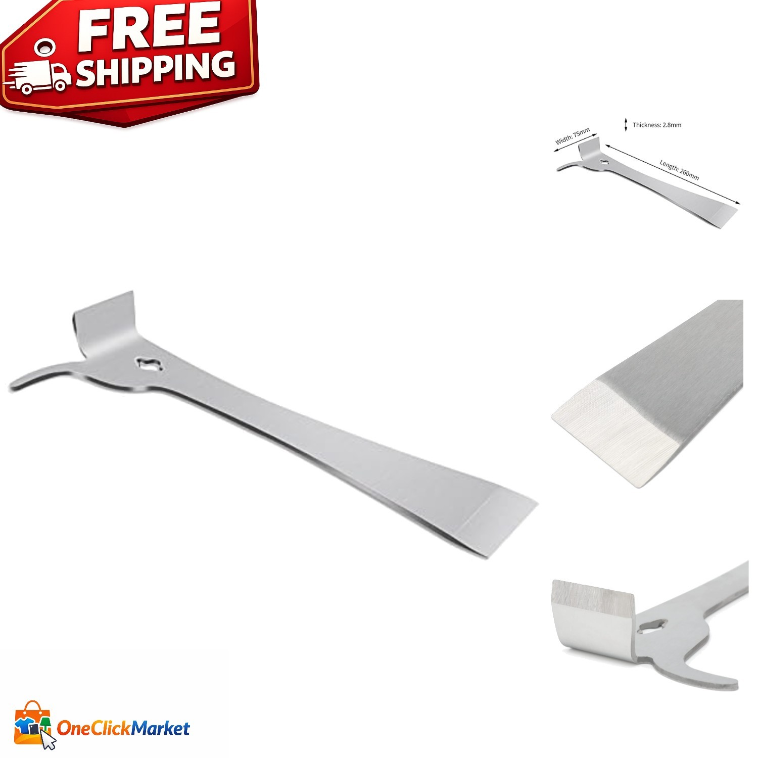 Stainless Steel Beekeeper Hive Scraper Tool - Effortless Hive Maintenance