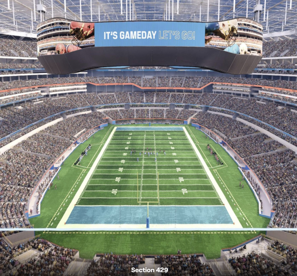 4 Los Angeles Chargers PSLs - Row 1