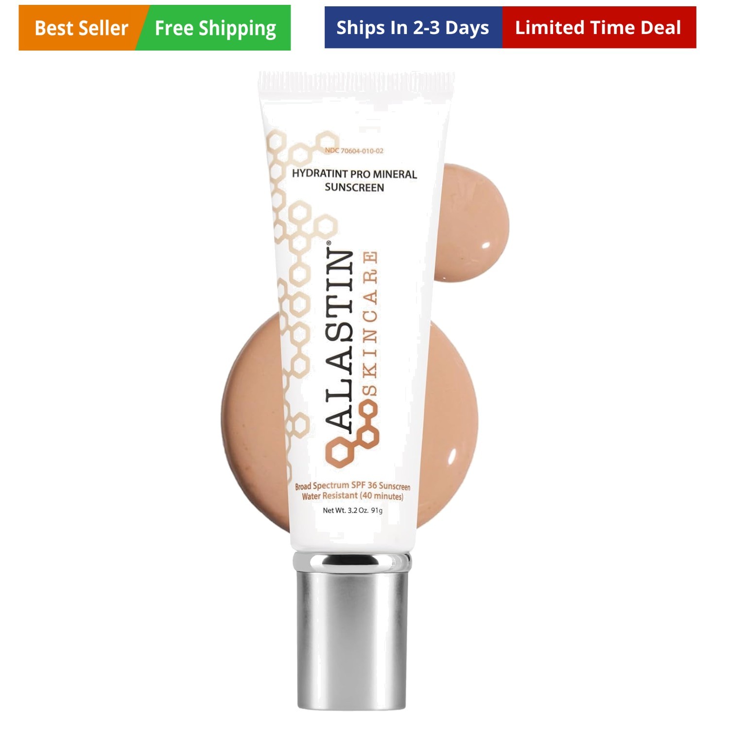 HydraTint Pro Mineral Sunscreen SPF 36 3.2 oz | 2-in-1 Tinted Daily Sunblock ...