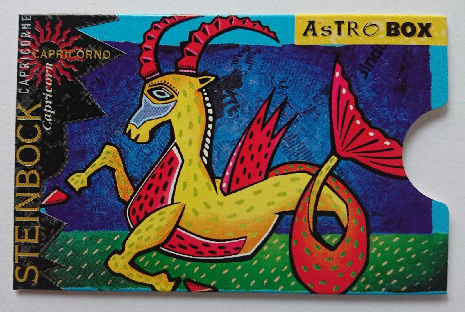 Card Holder Cardbox Phone Card Bank Card Astrobox Zodiac Sign Capricorn