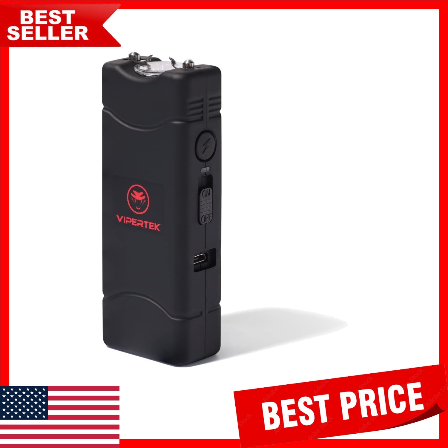 VTS-881 Micro Stun Gun - Concealable Self-Defense Tool with Rechargeable Battery