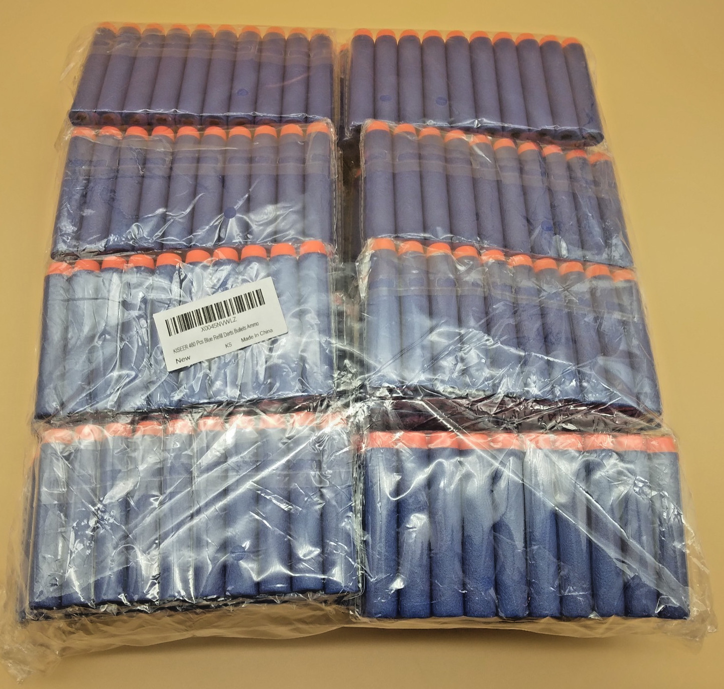 480 Kiseer Blue Nerf Compatible Foam Darts Refill  Pack N-Strike Elite Ammo